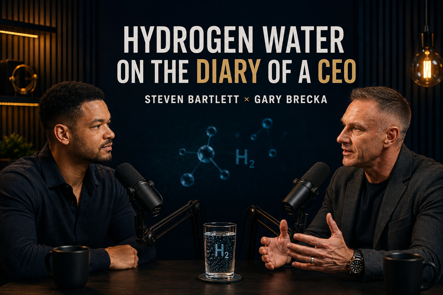 Gary Brecka hydrogen water discussion with Steven Bartlett on The Diary of a CEO
