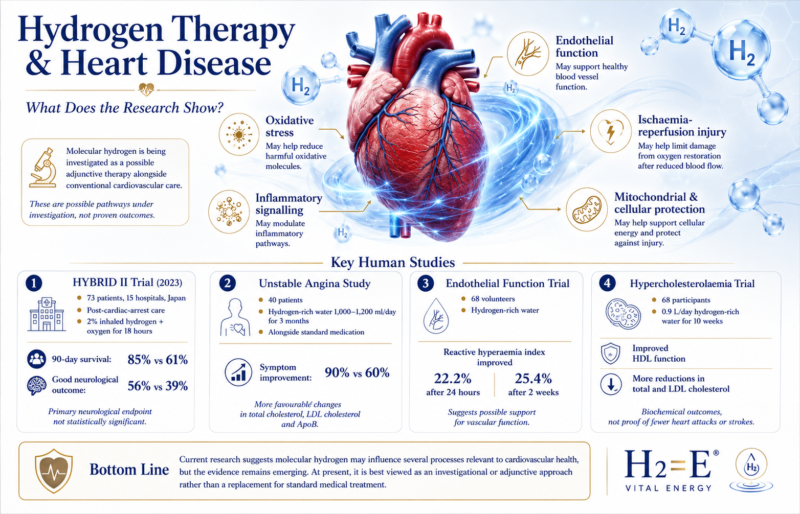 Info Graphic Hydrogen Therapy and Heart Disease