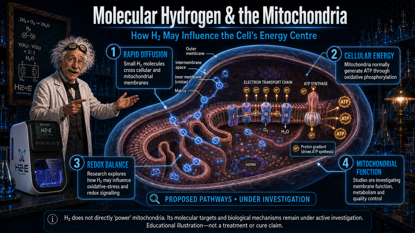 Molecular Hydrogen & the Mitochondria