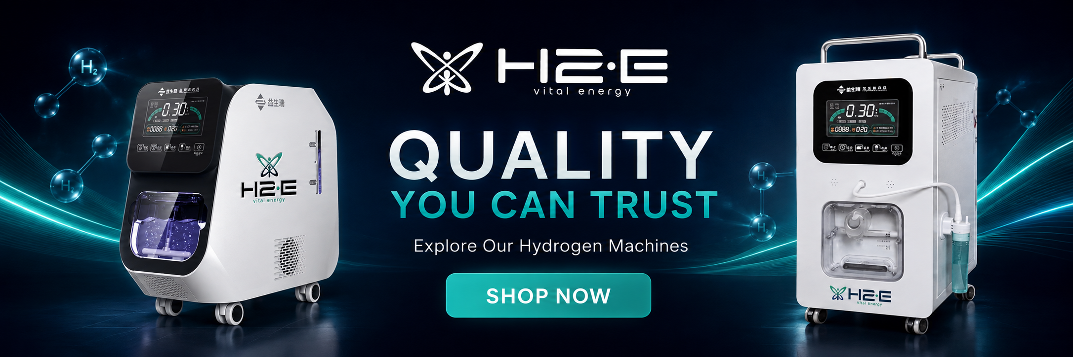 H2=E Hydro Nova hydrogen machines for home and professional use